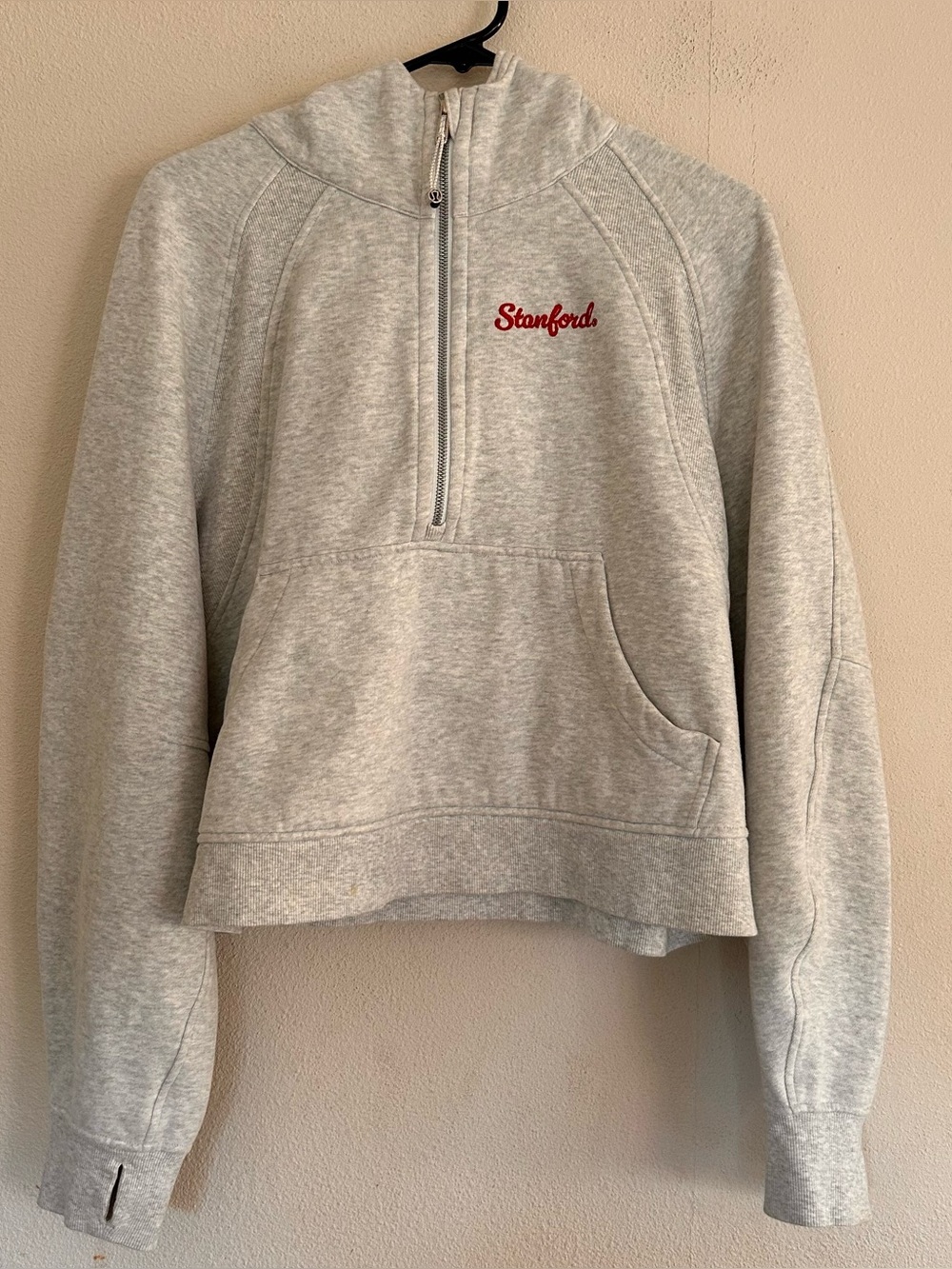 Lululemon Scuba Oversized 1/2 Zip Pullover Hoodie XL / XXL Stanford Embroidery